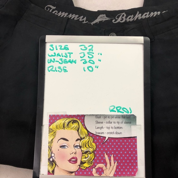 Tommy Bahama Men’s Black Dress Pants 32 - Picture 8 of 8